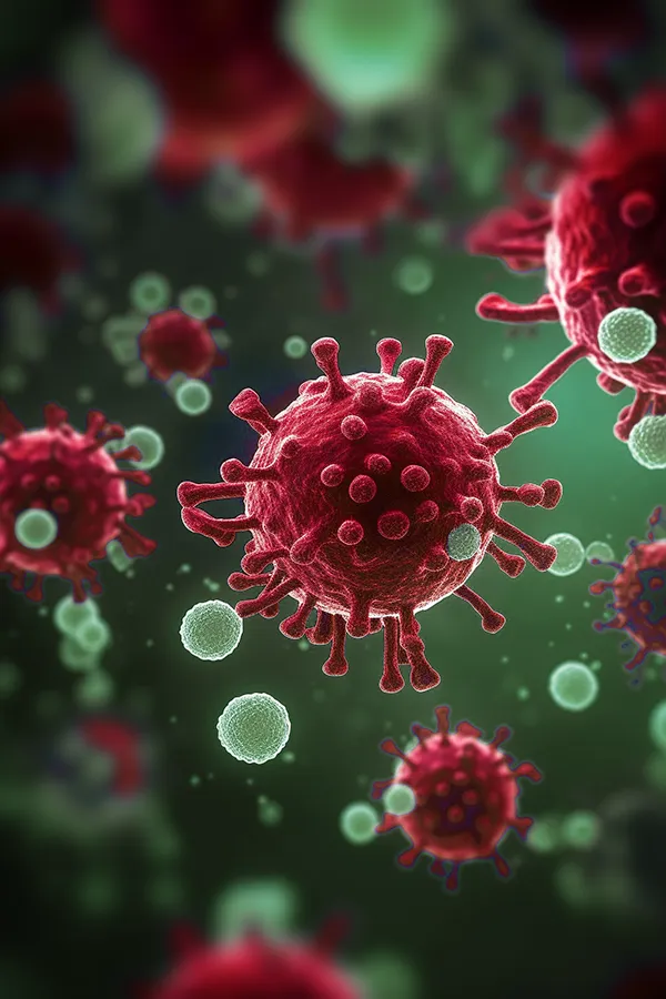 Post-Covid-Treatment A 3D illustration of the covid virus. Get post-covid treatment from Better Life Carolinas of Charlotte in Charlotte Metro.