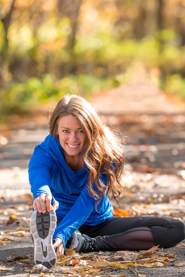 Thymosin-Beta-4-Peptide-Treatment A woman stretches before a run on the trail. Get Thymosin Beta 4 peptide therapy for immune function and weight loss from Better Life Carolinas of Charlotte in Charlotte Metro.